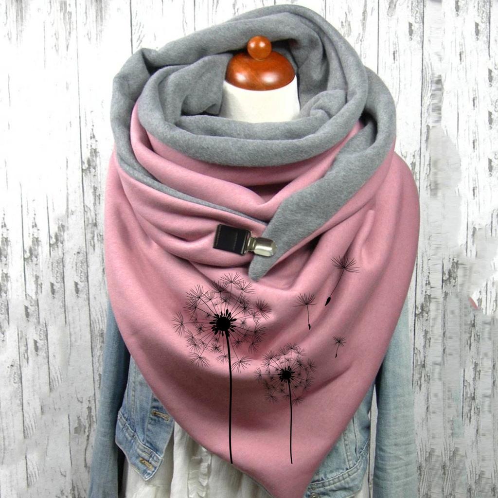 1 шт., женский шарф с принтом, модный женский многоцелевой платок в стиле ретро, ​​шарф