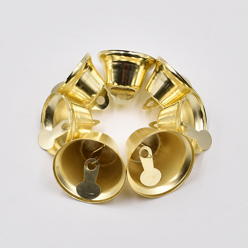 10pcs Mini Trumpet Jingle Bells Ornaments Small Size for DIY Handmade Crafts Pet Hanging Decor Suitable for Party Wedding Christmas Occasions