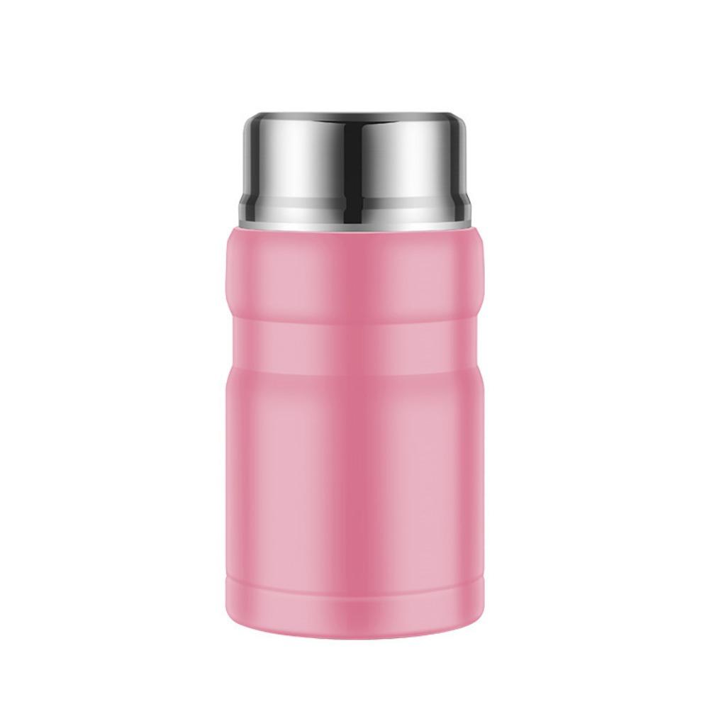 Large Capacity 750ml Thermal Food Jar with Spoon Soup Jar Durable Thermos Cup School