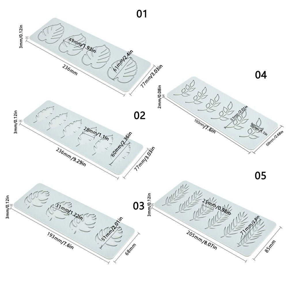 Chocolate Stencil Fondant Mold Cake Decorating Silicone Mould Leaves Leaf Lace Mat Cake Lace Mold