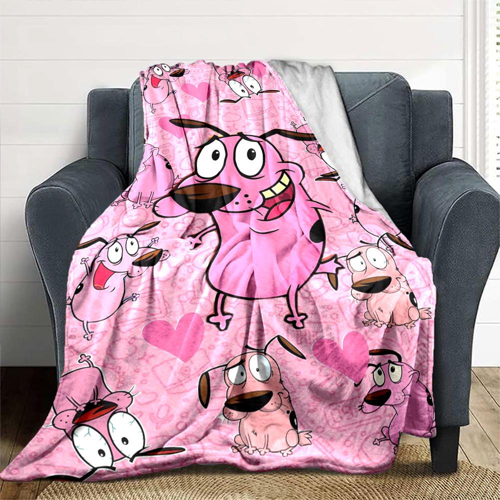 Courage Print Flannel Blanket High Quality Warm Comfortable Cover for All Seasons Perfect for Gifts Home Decor