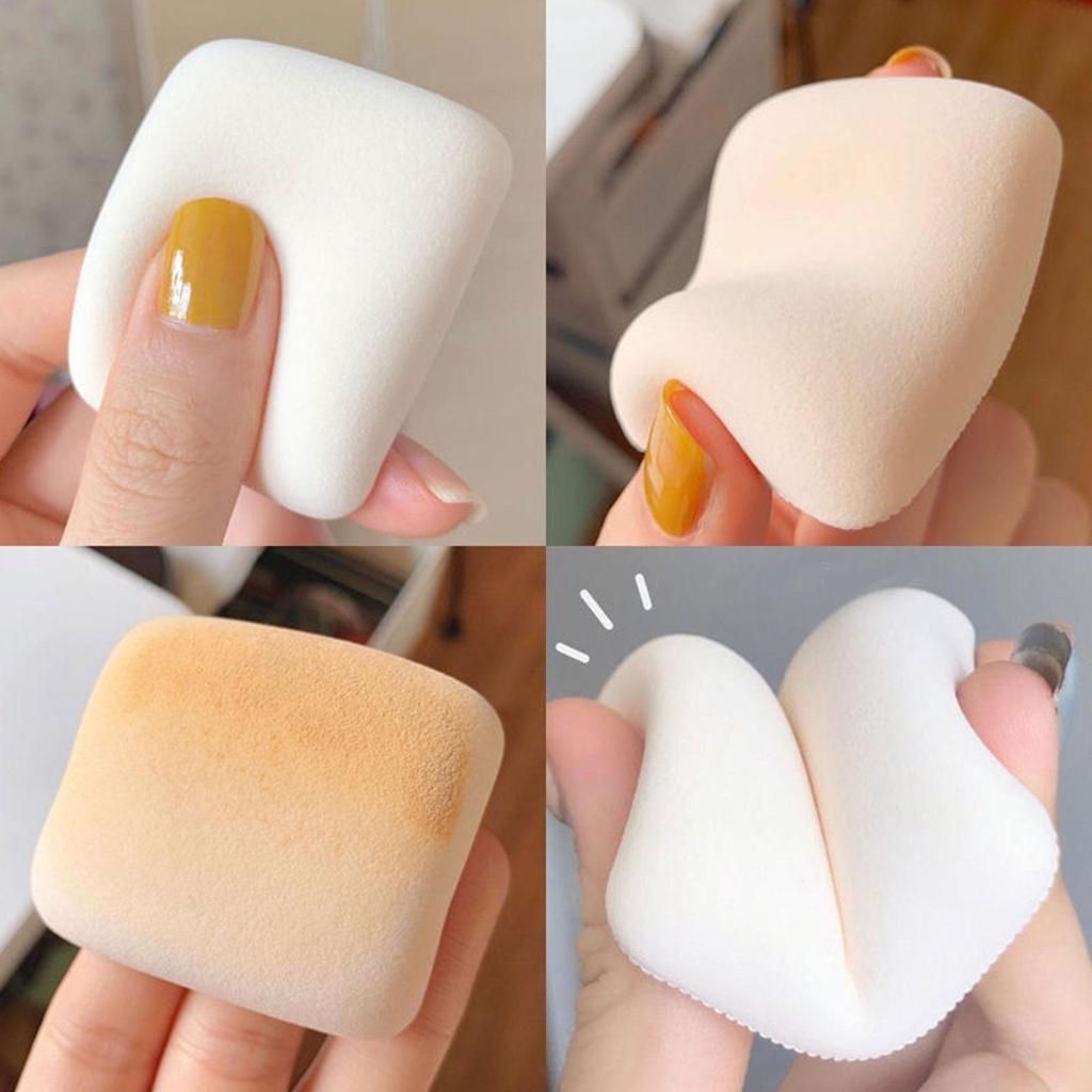 Powder Puff Wet And Dry Cotton Candy Air Cushion Puff Makeup Sponge Leather Triangle Puff