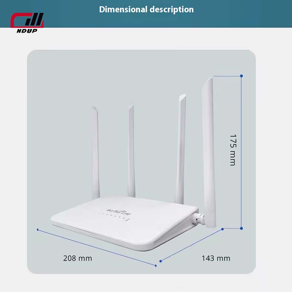NDUP R103 4G/5G Router – High-Speed WiFi, SIM Card Support, Connects Up To 32 Devices!