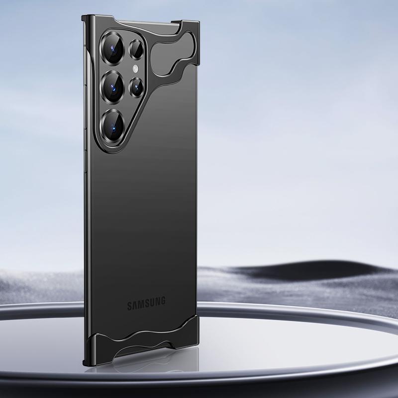 Металлический нестандартный чехол-бампер из титанового сплава для Samsung Galaxy S23 Plus S24 S25 Ultra, угловые накладки, защитная пленка для объектива