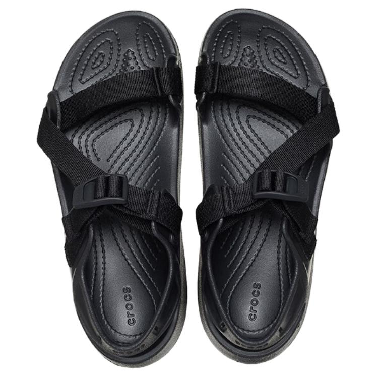 Crocs Унисекс Черные Туристические Простые Открытые Дышащие Пляжные Сандалии 212711-060