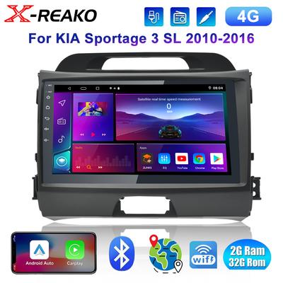 Для Kia Sportage 3 SL 2010 - 2016 Carplay Auto 4G+WIFI 8Core GPS 2 ГБ+32 ГБ Автомобильное радио Навигация Мультимедиа Видеоплеер Стерео BT Android 12