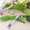 Stainless Steel  Vegetable Fruit Pepper Corer Chili Seed Remover with Serrated Edge Kitchen Tools Cute Kitchen Accessories