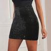 Женская мини-юбка с высокой талией, короткая юбка с пайетками, сексуальный стиль, облегающая бедра, блестящая юбка, вечеринки, свадьбы, клубы, одежда
