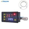 Цифровой терморегулятор DC 5V 12V 24V AC 110V 220V -60~500 градусов, датчик термопары K-типа с зондом M6, встроенный термостат