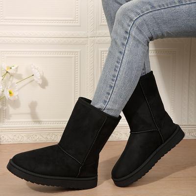 Мода Женщины Классическая Платформа Обувь Зимние Женские Снежные Ботинки Теплые Натуральная Кожа Мех Плюс Бархат Коричневые Высокие Сапоги До Колена Бедра