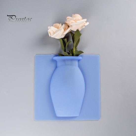 3/6 шт. настенное крепление силиконовая ваза многоразовая самоклеящаяся для домашнего офиса внутреннего холодильника окна настенные подвесные растения ваза для цветов наклейка украшение