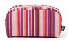 Maeda Senko Goshiki Series Horizontal X W18 X D6cm Hanpu-do [KYOTO JAPAN] Five-Color Pouch, Five-Color Stripes Pink, Size Approx. H8.5