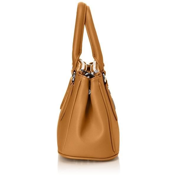 Sac cabas - Christian Lacroix - Eternity 13 - Cognac - PU/synthétique - 19x28x13cm