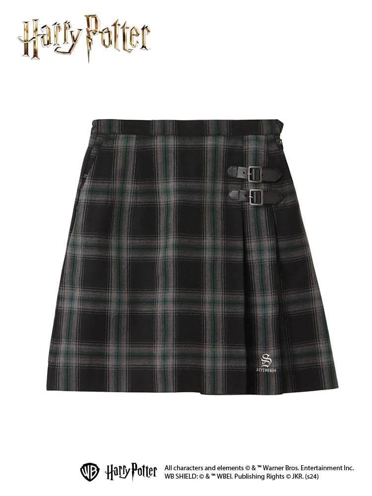 Skirt Check Skirt At the Back of the 4313404 Slytherin [East Boy] <Harry Potter/Lined/Elastic Waist> Women's (389)