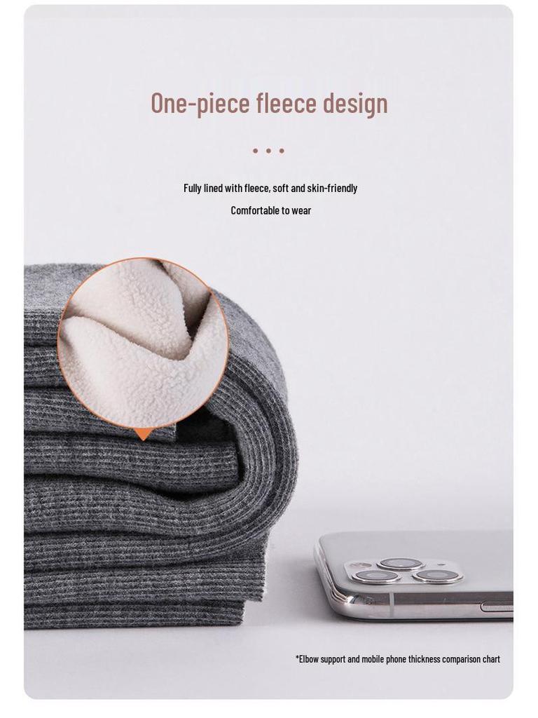 Унисекс теплые рукава для суставов рук: С усилением из бархата для поддержки локтей и запястий в осенне-зимний период