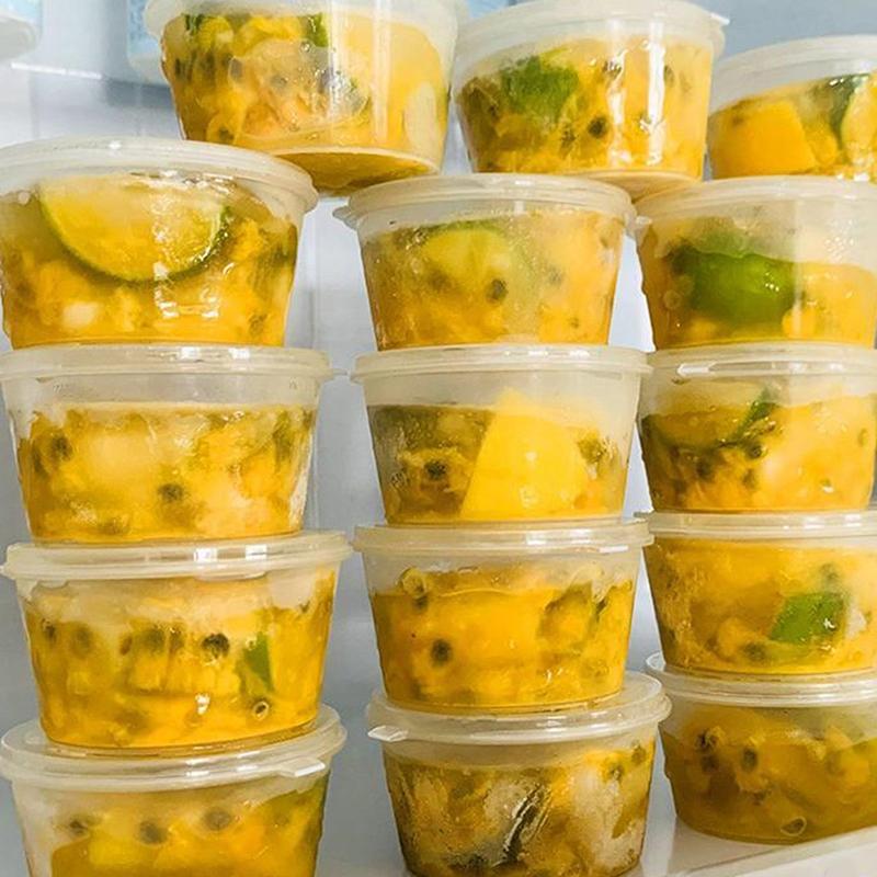 10 шт. одноразовые прозрачные пластиковые коробки для соуса и специй, контейнер для хранения специй