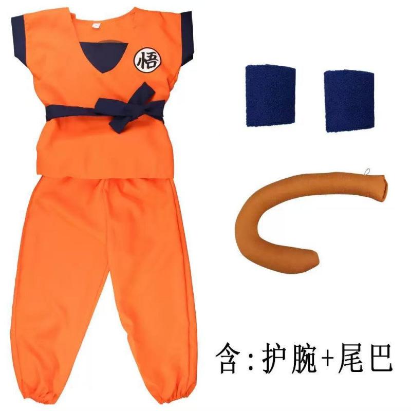 Halloween Monkey King Costume Dragon Ball Super Saiyan Cosplay Costume Children's Performance Costume