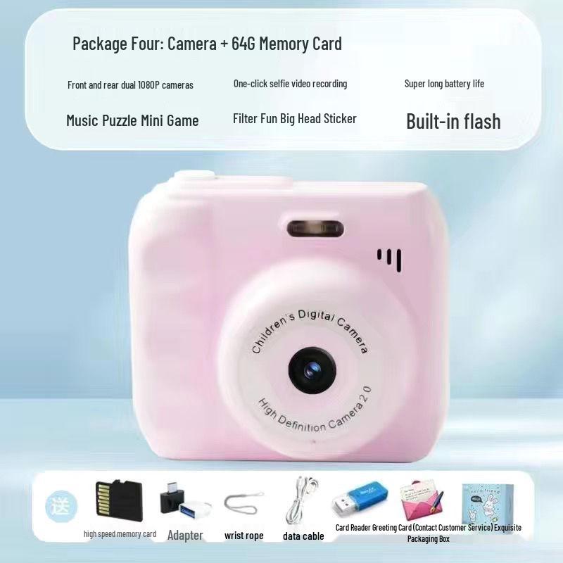 Двойная HD цифровая камера Polaroid для кампуса и вечеринок - Передает фотографии на телефон - Доступно 12 цветов