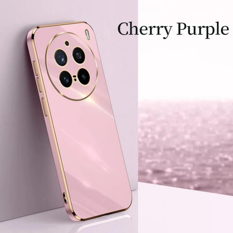 Для VIVO X200 Pro Mini роскошный чехол с покрытием для VIVO X200 Pro X100 Ultra X100s Pro X90 Pro + мягкий силиконовый защитный чехол для линз TPU, противоударный чехол