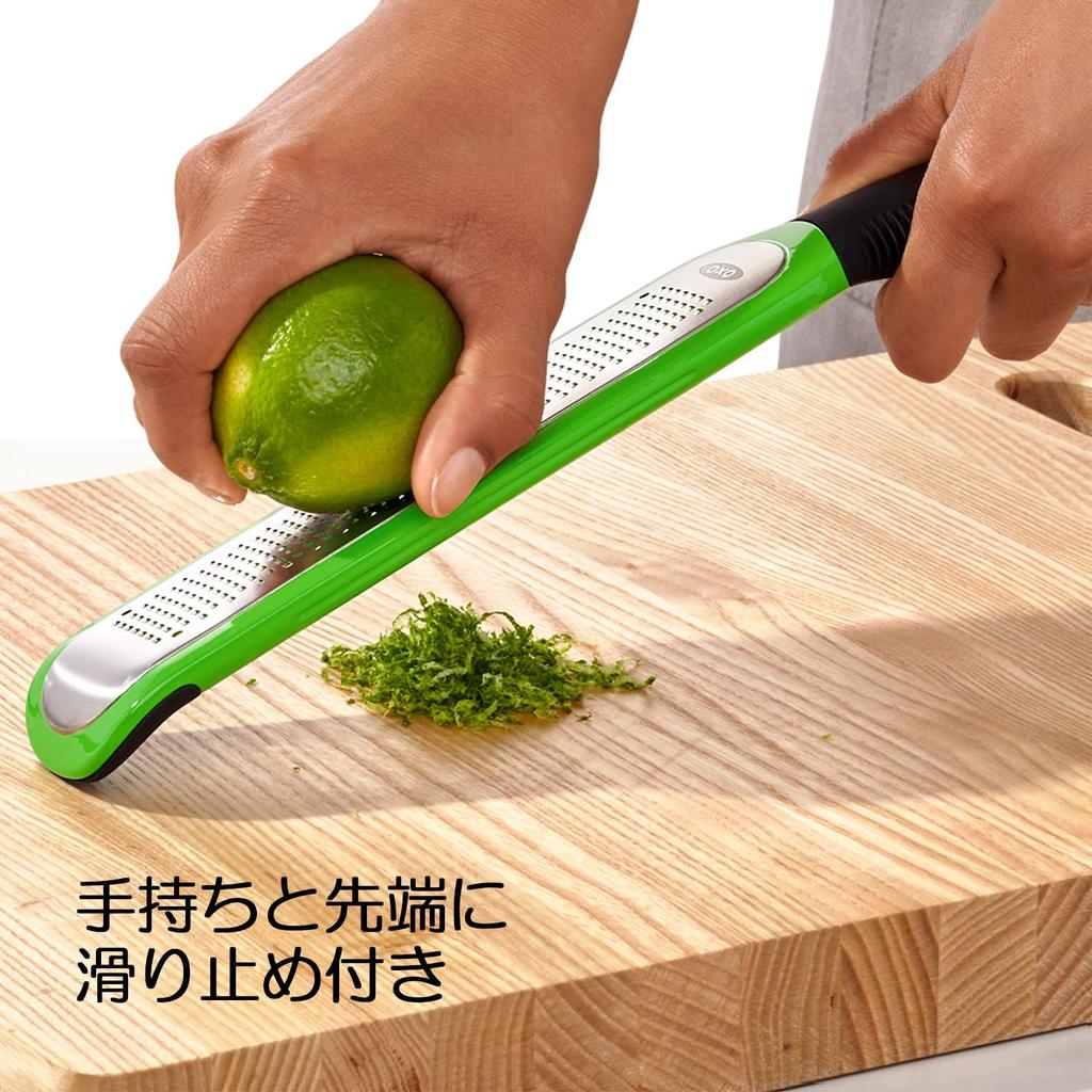 Терка OXO Grater Etching Zester Dishwasher Dryer Совместимость Зеленый Имбирь Чеснок Шоколад Сыр Цитрусовые