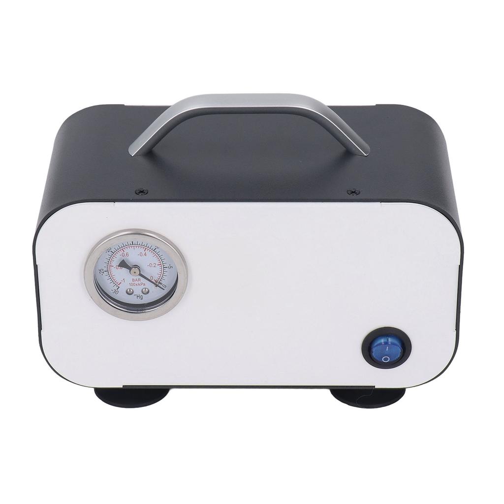 30W Oil Free Oilless Diaphragm Vacuum Pump Low Noise Small Laboratory Filtration Pump 15L min 110‑240V US Plug