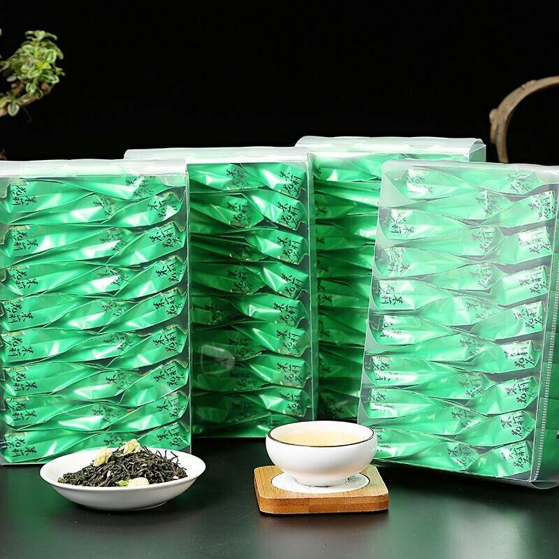 Зеленый чай с жасмином листовой натуральный Мо Ли Инь Хао Чай с жасмином и серебряными бутонами 150г