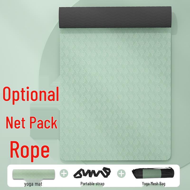 Thickened Non-Slip Fitness and Yoga Mat for Home Use – Extra Wide and Long for Men and Women