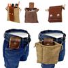 Сумка для хранения из кожи и холста, походная, кемпинговая, портативная, для выживания на открытом воздухе, сумка для сбора продовольствия, складная сумка для сбора фруктов