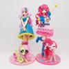 VOCALOID Hatsune Miku Figure My Little Pony Bishoujo Pinkie Pie Fluttershy Anime PVC Action Figure Toy Collection Modle Doll