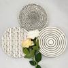 Nordic Creative Geometry Plate Ceramic Snack Cake Plate Simple Decoration Plate Dish Steak Plate Tableware Decorative Plate