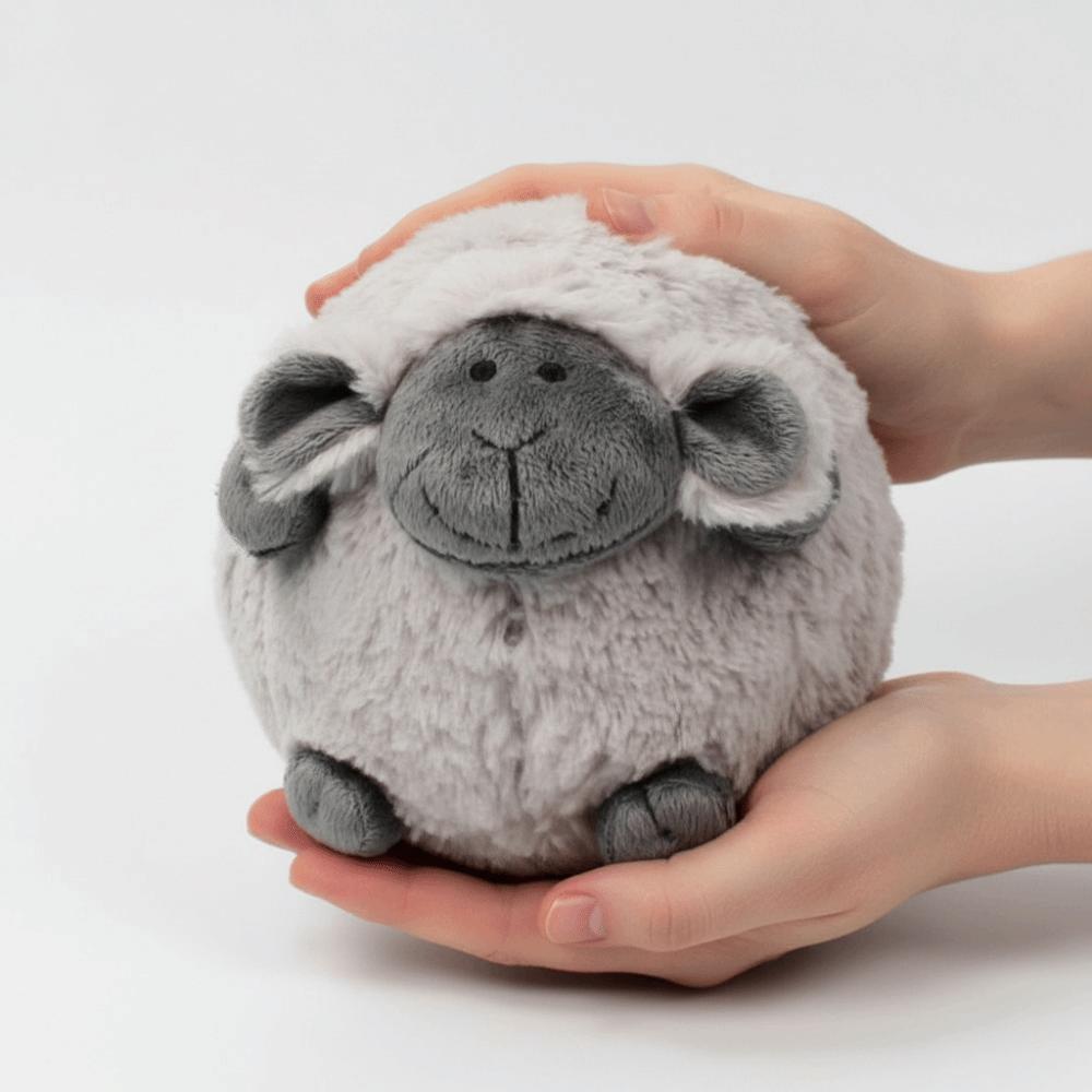 Fluffy Sheep Plush Toy Cozy Plush Pillow Toy Cute Stuffed Lamb Doll Home Decor