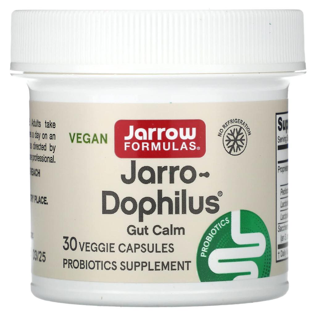 Jarrow Formulas, Jarro-Dophilus Gut Calm, 30 вегетарианских капсул с замедленным высвобождением