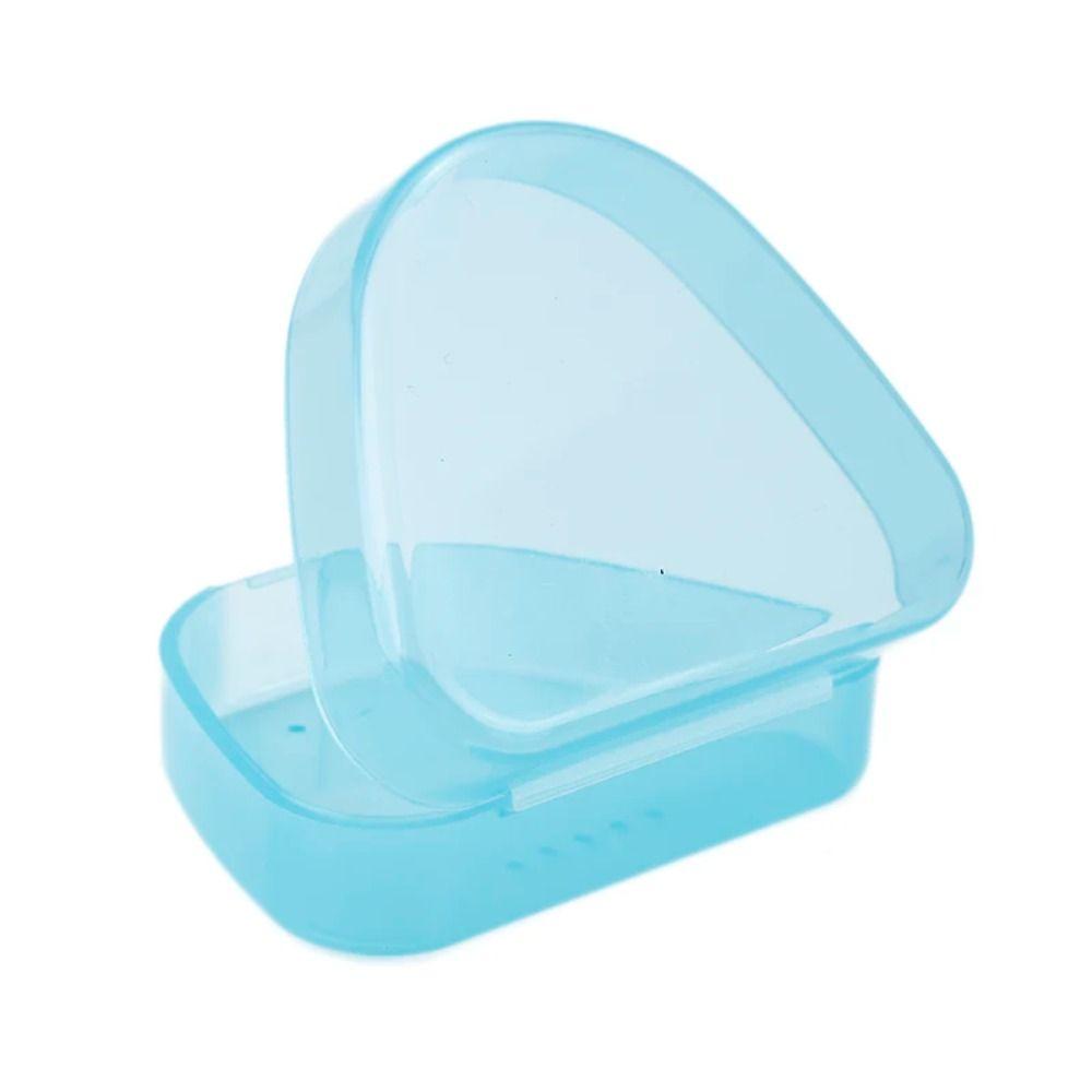 Solid Color Denture Bath Box Keep Dry Dental Sleeve Container New False Teeth Storage Box