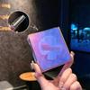 Samsung Z Flip7/6 Глянцевый гофрированный лазерный магнитный чехол