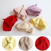 Artist Painter Bonnet Children Warm Beret Knitted Baby Beret Hat Vintage Princess Cap  Girls