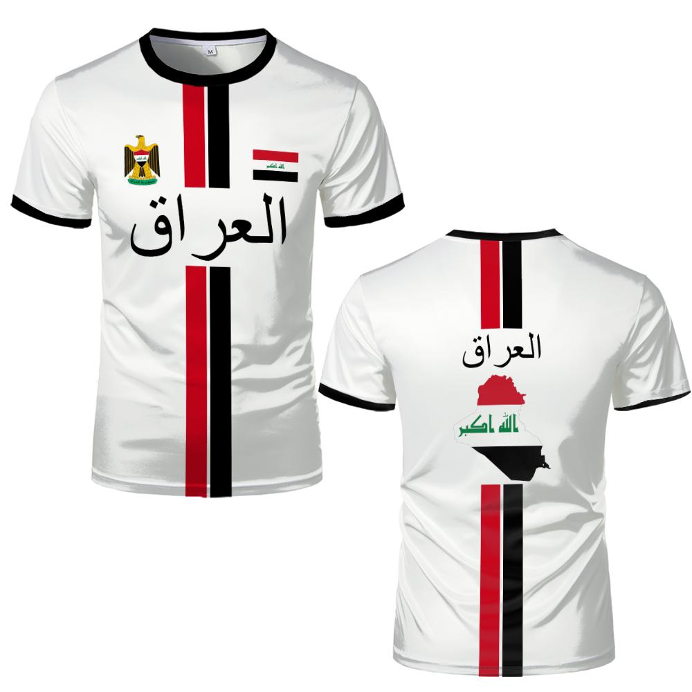Iraqi 3D Print Sports Quick-dry Breatha Men Woman Tshirt Football Jersey Outdoor Street Club Team Training Parent-child Clothing