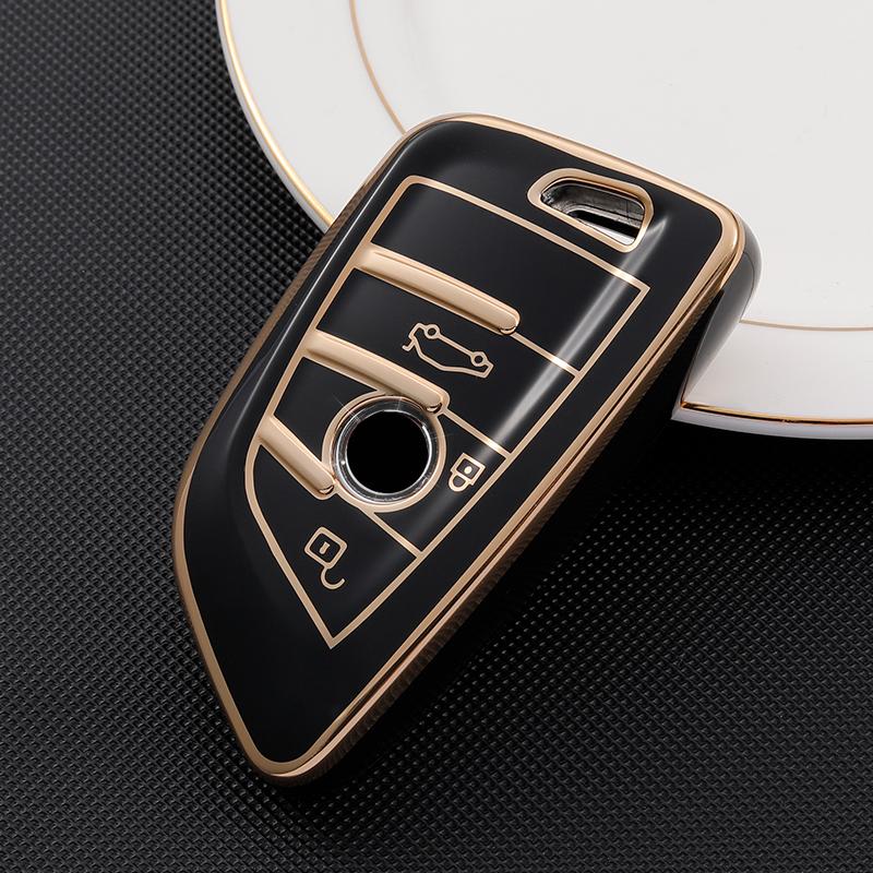TPU Car Remote Key Case Cover Shell Holder Fob Keychain For BMW X1 X3 X5 X6 X7 1 3 5 6 7 Series G20 G30 G11 F15 F16 G01 G02 F48