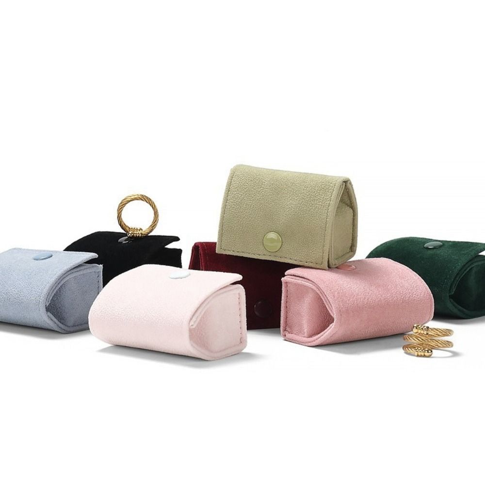 Multi-purpose Ring Jewelry Box Velvet Jewelry Organizer Convenient Mini Storage Box Necklaces Case
