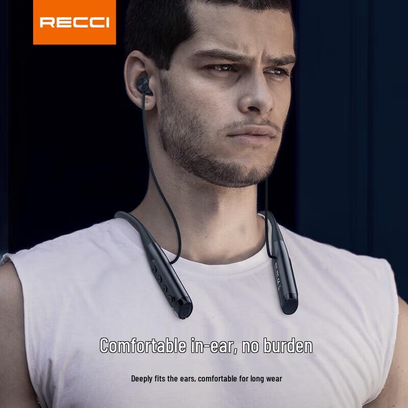 Recci REP-W65 Neckband Bluetooth Sports Earphones