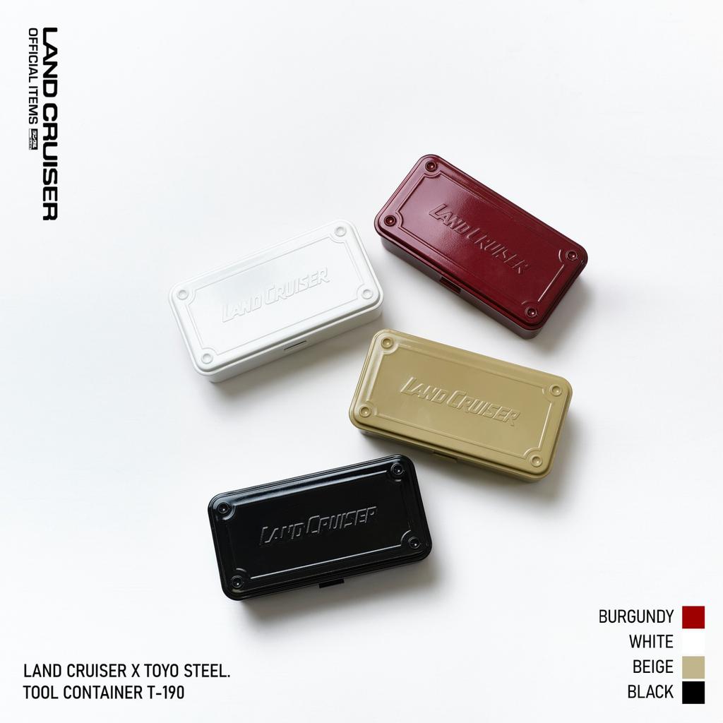 Land Cruiser x TOYO STEEL T-190 Tool Box Dark Red Japan Limited Official FS