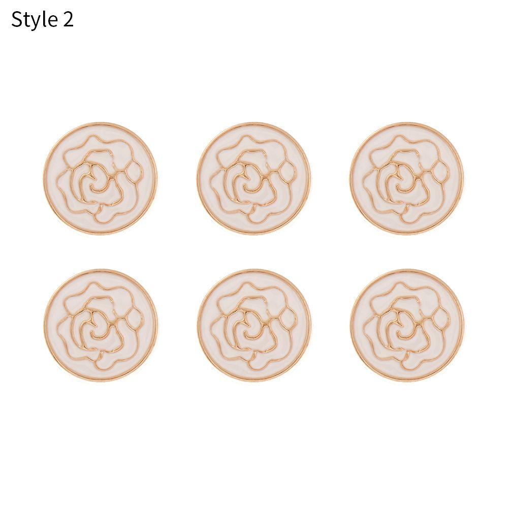 6PCS Sewing Accessories Anti-exhaust DIY Seamless buttons Adjustable Detachable Coat Button