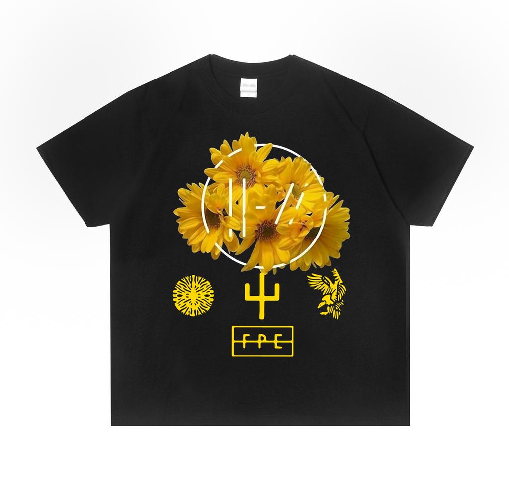 Y2K Twenty One Pilots Рок Унисекс И Женская С Той Же Модой Повседневный Тренд Высокое Качество Мотоциклетная Хлопковая Футболка