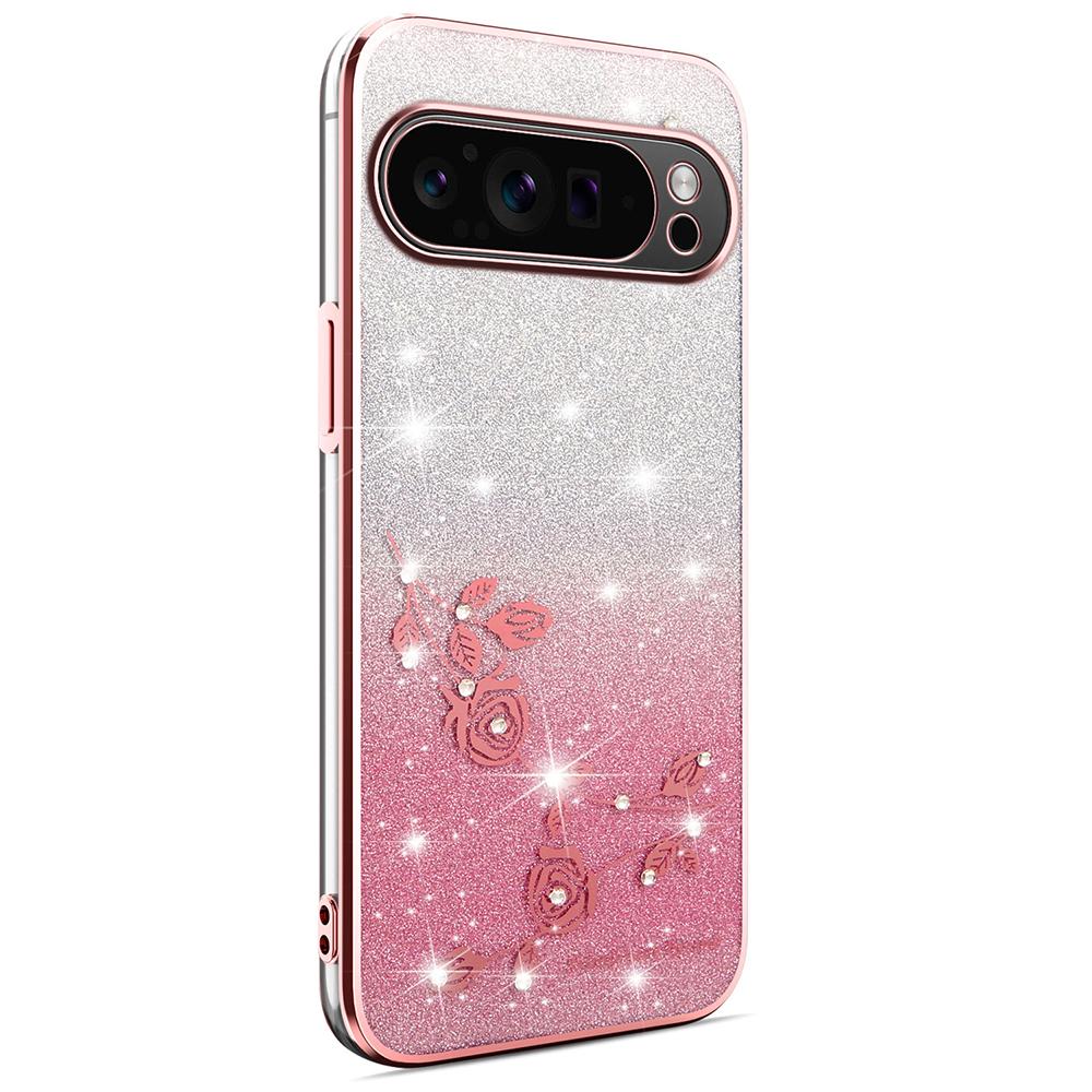 KADEM Чехол для Google Pixel 10 Pro XL Цветок ТПУ Гибкий Градиентный Чехол для Телефона