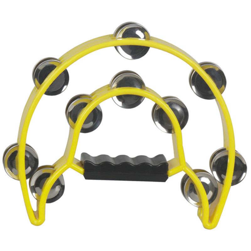 Музыкальный бубен с двойным рядом металлических бубенцов, перкуссионный барабан, подарок для вечеринки, перкуссия