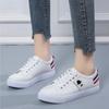 Женские кроссовки, дышащие, студенческие, повседневные, спортивные, для девочек, на плоской подошве, женские, белые, из искусственной кожи, вулканизированные, классические, дизайнерские