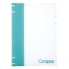 KOKUYO Loose Leaf Binder A4 Campus Binder That Can Be Used Like a Notebook 30 Holes Light Blue Lu-NP174LB