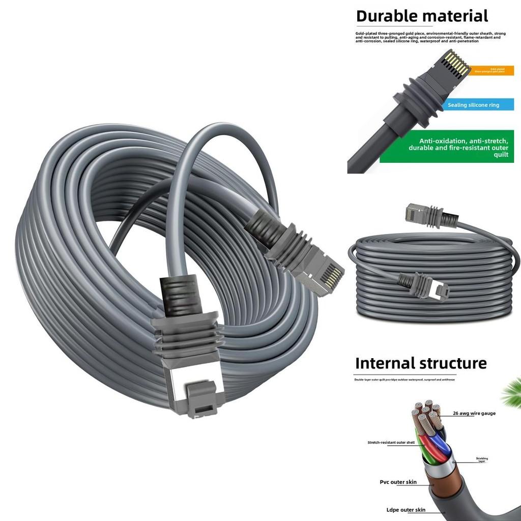 Starlink Gen 3 Ethernet Cable Pvc Shielded Data Line For Router Connection Outdoor Indoor Use