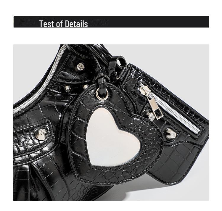 2024 Трендовая высококачественная сумка-подмышка с заклепками: Универсальные модели: для ношения в руке, на плече и через плечо