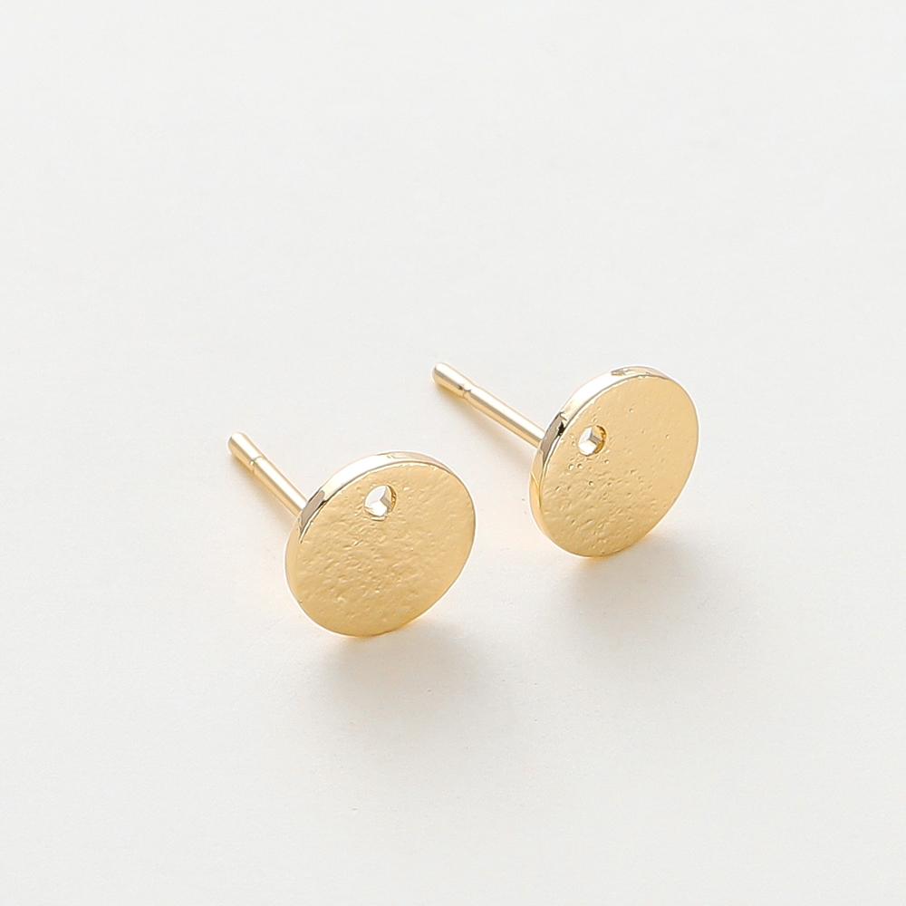 10 шт. Латунные швензы для серег с покрытием под 14K/18K золотой цвет, матовые, для изготовления серег своими руками, аксессуары, расходные материалы