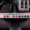 4 Pcs Waterproof Leather Car Floor Mats Universal Auto Foot Pad Protector Automobile Interior Carpet Accessories Interior